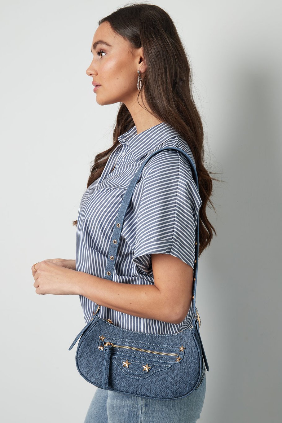 Bolso city efecto denim - azul Imagen2